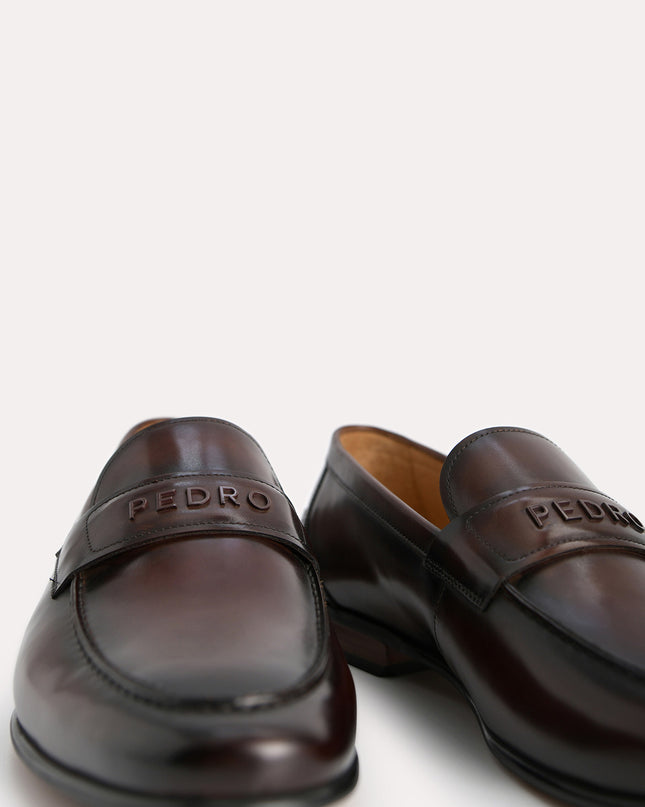 Burnished Leather Loafers