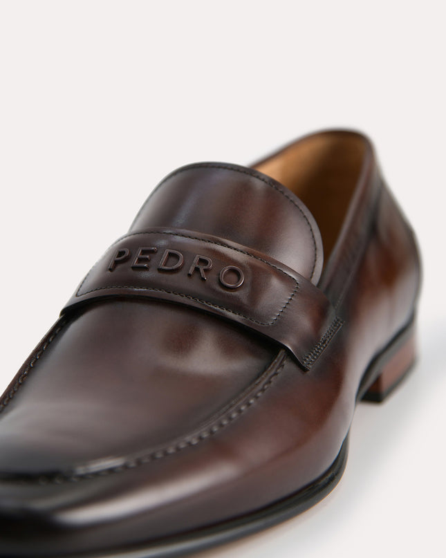 Burnished Leather Loafers
