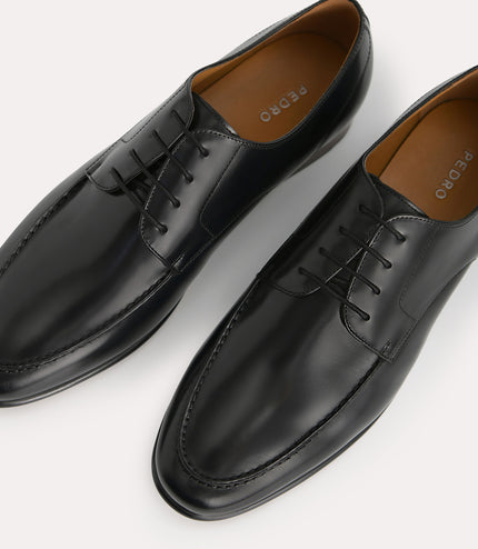 Burnished Leather Derby Shoes