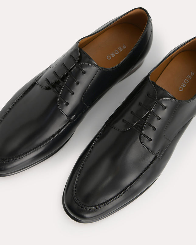 Burnished Leather Derby Shoes
