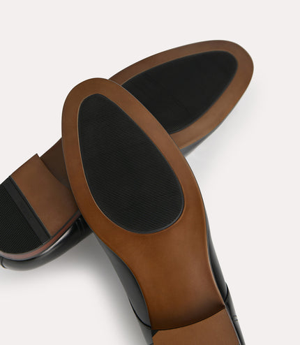 Burnished Leather Derby Shoes
