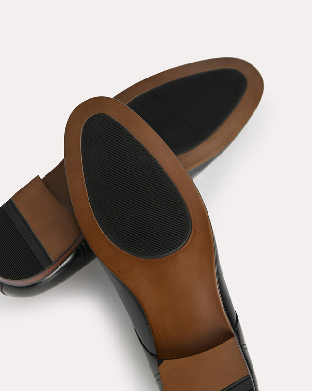 Burnished Leather Derby Shoes