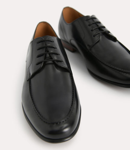 Burnished Leather Derby Shoes