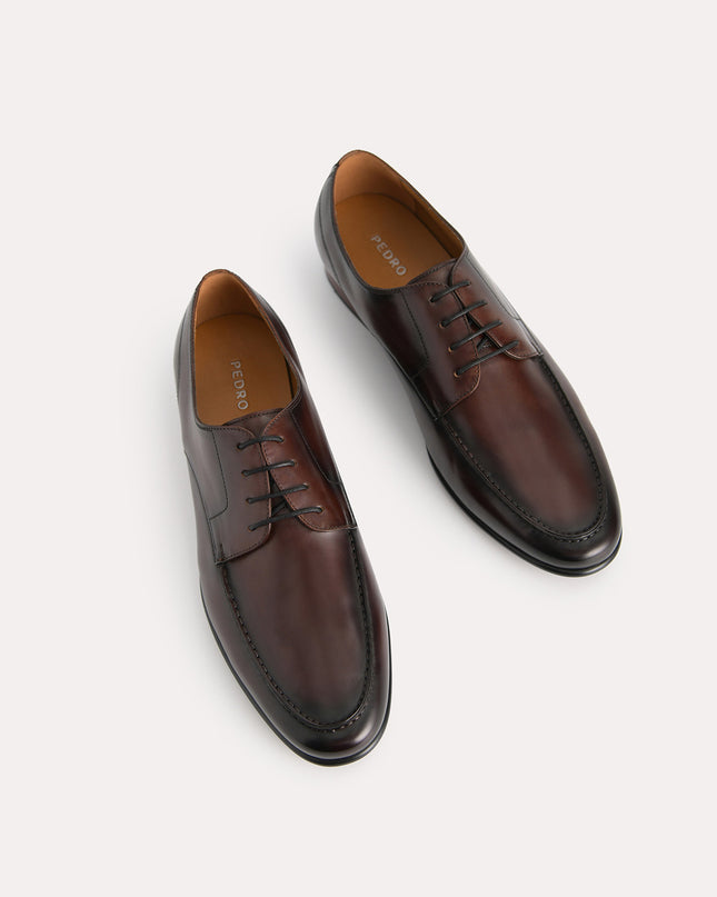 Burnished Leather Derby Shoes