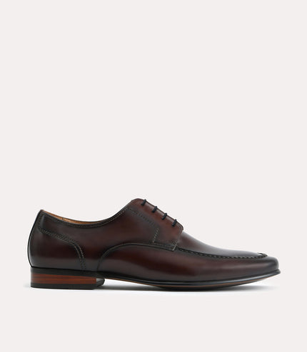 Burnished Leather Derby Shoes