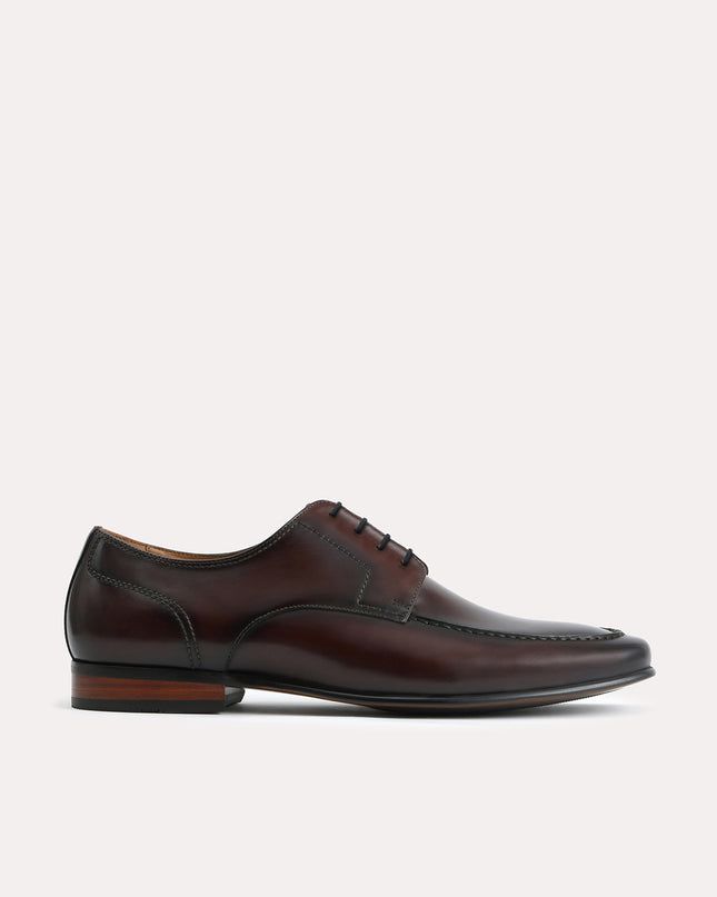 Burnished Leather Derby Shoes