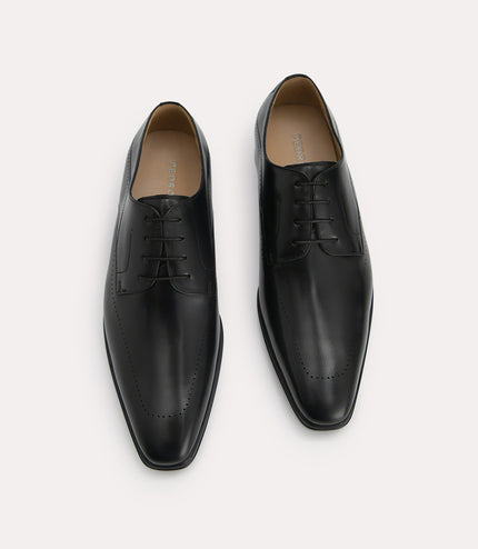 Burnished Leather Derby Shoes