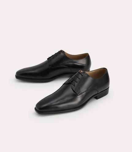 Burnished Leather Derby Shoes