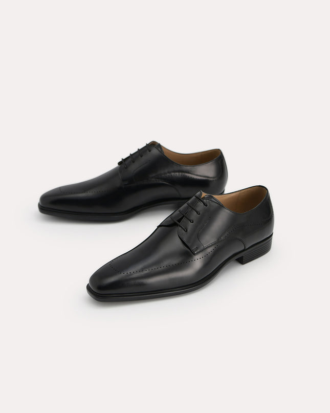 Burnished Leather Derby Shoes
