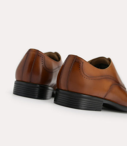 Burnished Leather Derby Shoes