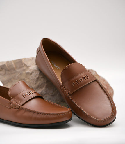 Burnished Leather Moccasins