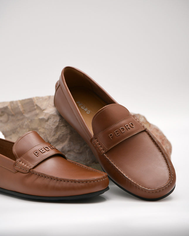 Burnished Leather Moccasins