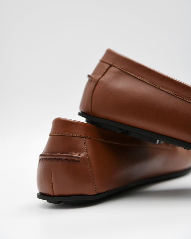 Burnished Leather Moccasins