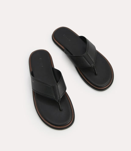 Two-Tone Thong Sandals