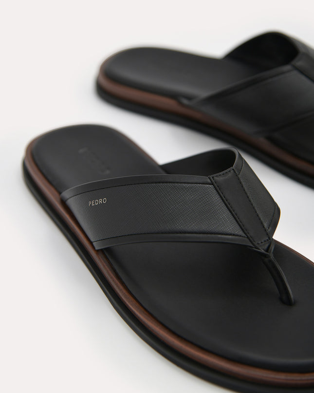 Two-Tone Thong Sandals