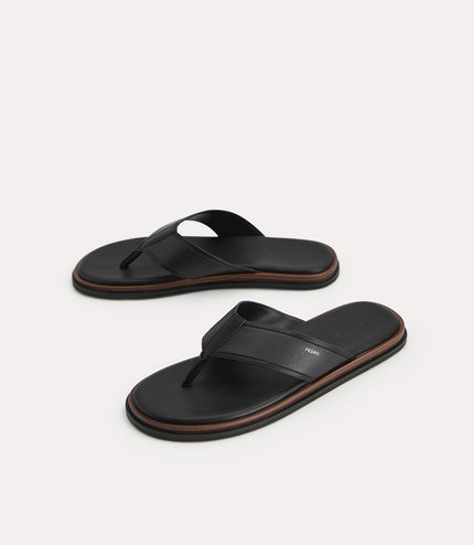 Two-Tone Thong Sandals