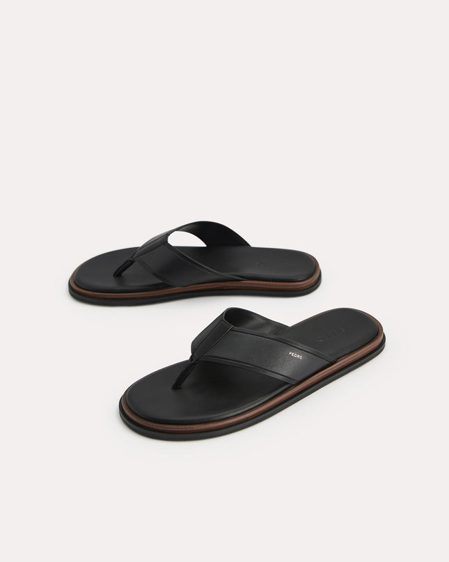 Two-Tone Thong Sandals