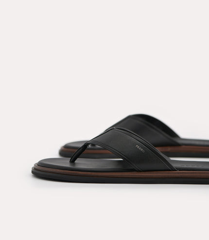 Two-Tone Thong Sandals