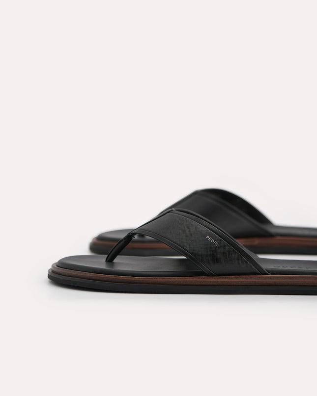 Two-Tone Thong Sandals