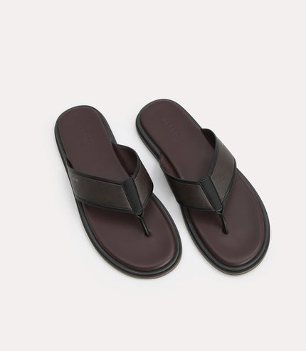 Two-Tone Thong Sandals
