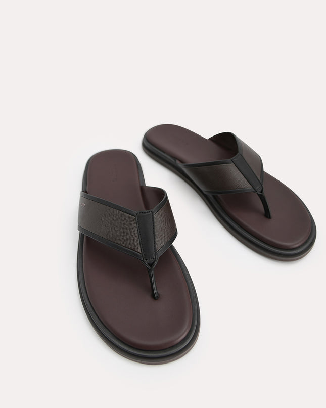 Two-Tone Thong Sandals