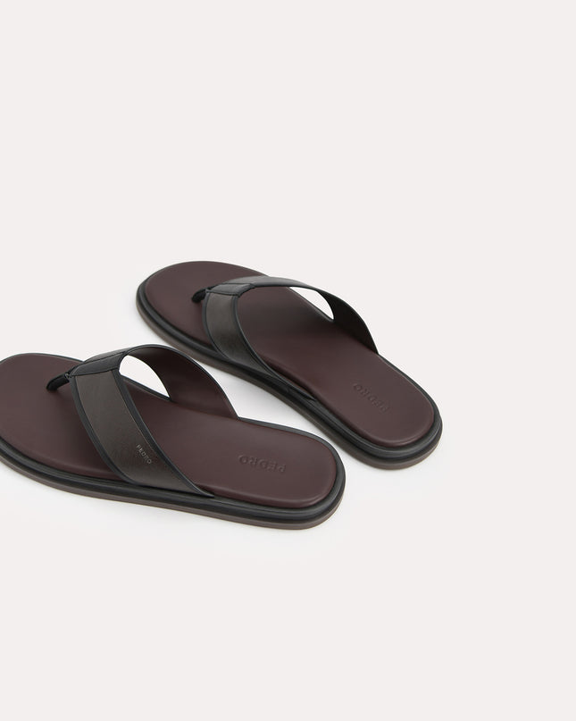 Two-Tone Thong Sandals