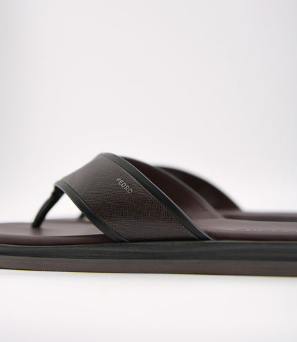 Two-Tone Thong Sandals
