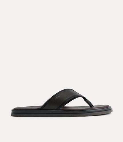 Two-Tone Thong Sandals