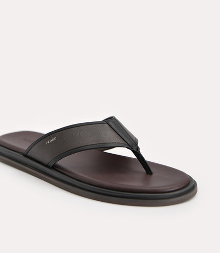 Two-Tone Thong Sandals