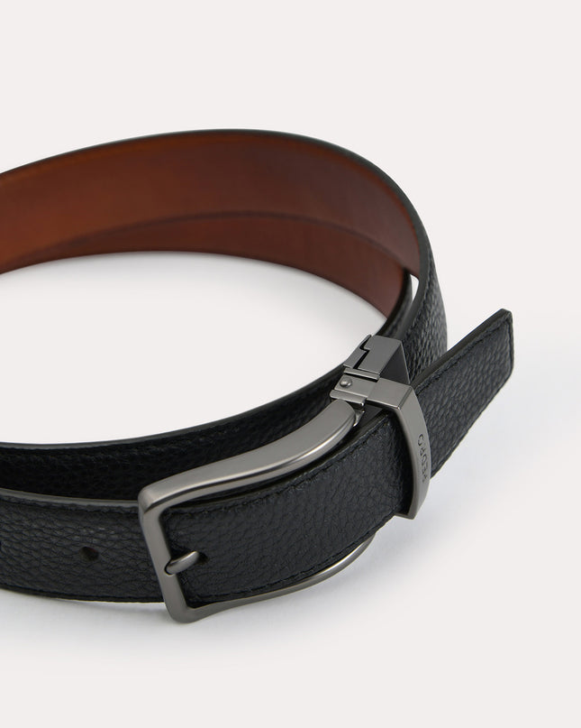 Leather Reversible Pin Belt