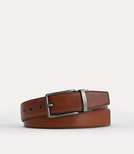 Leather Reversible Pin Belt