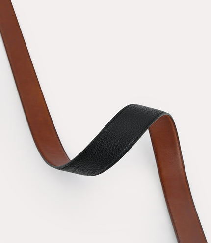 Leather Reversible Pin Belt