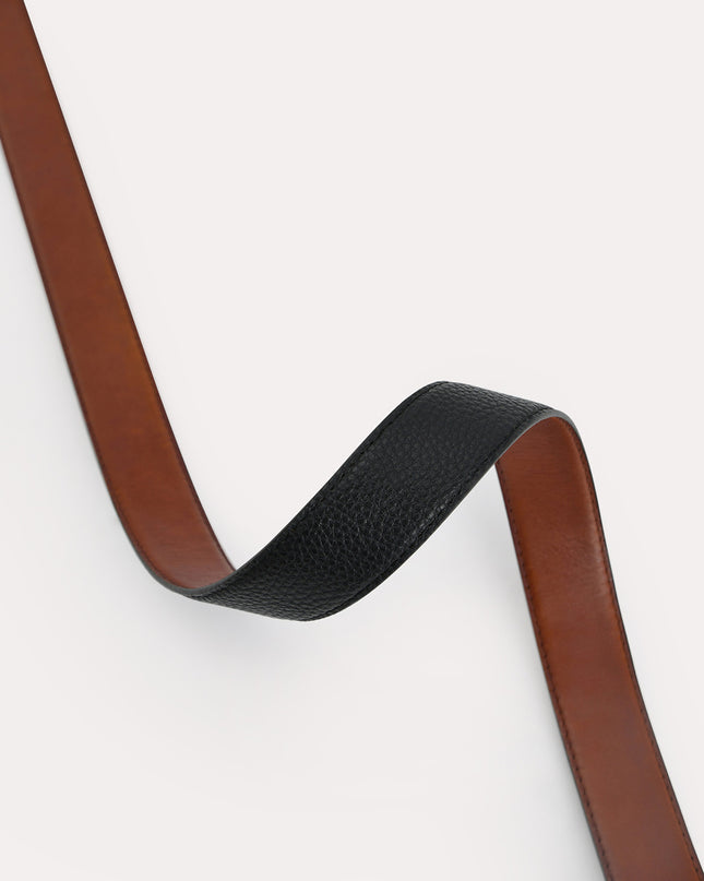 Leather Reversible Pin Belt