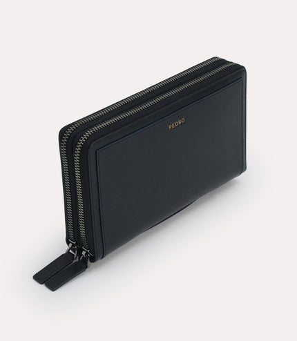Textured Leather Travel Organiser