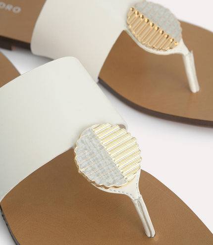 Embellished Thong Flats