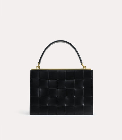 Woven Top Handle Bag