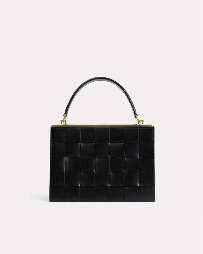 Woven Top Handle Bag