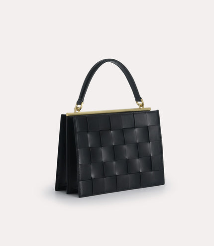 Woven Top Handle Bag