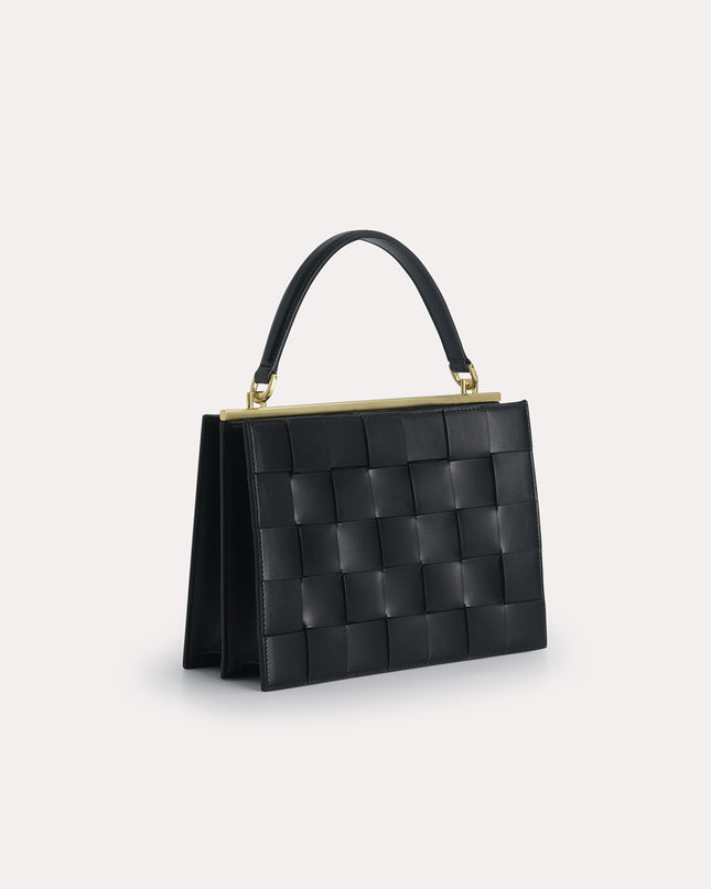 Woven Top Handle Bag