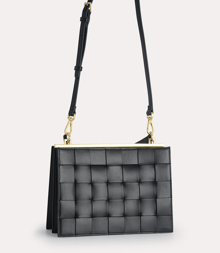 Woven Top Handle Bag