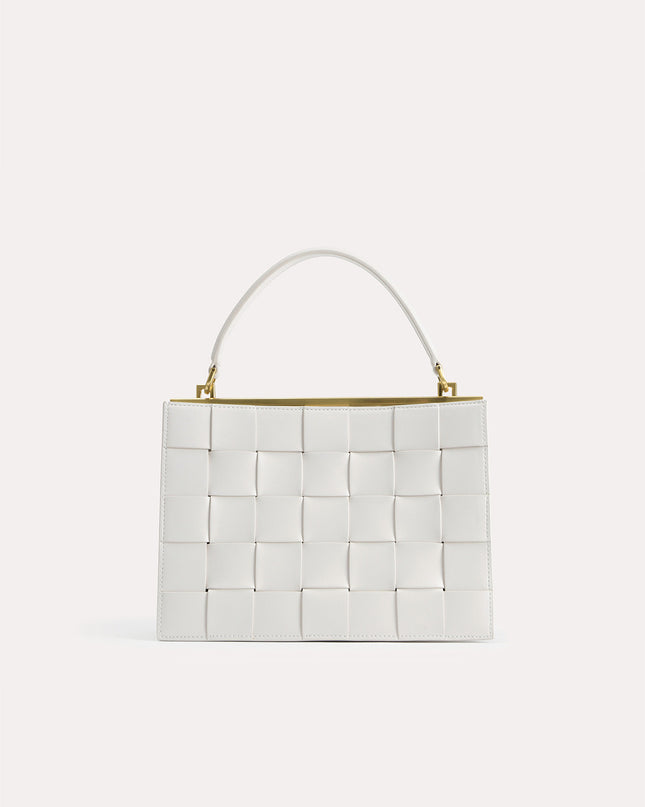 Woven Top Handle Bag