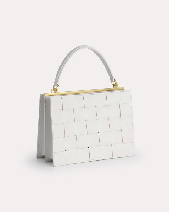 Woven Top Handle Bag
