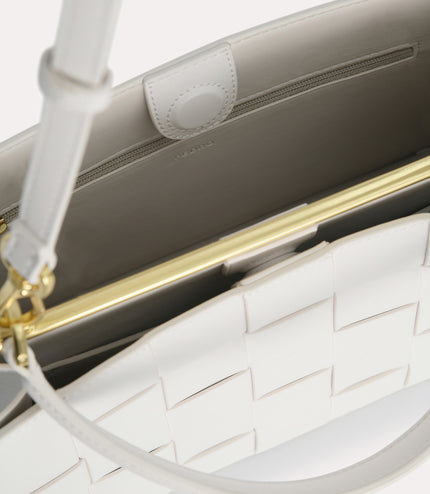 Woven Top Handle Bag