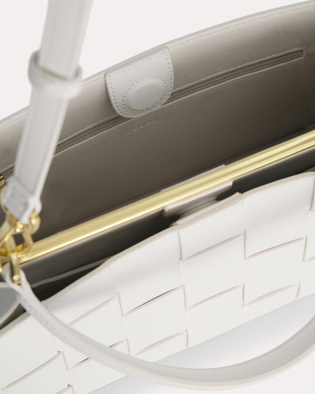 Woven Top Handle Bag