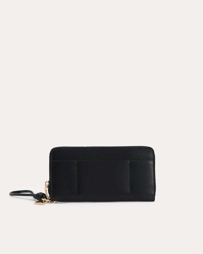 Long Leather Zip Wallet