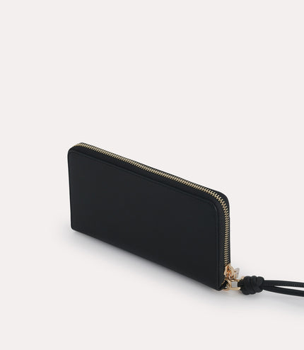 Long Leather Zip Wallet