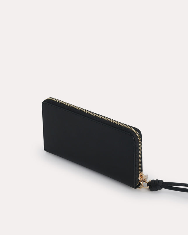 Long Leather Zip Wallet