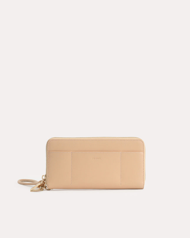 Long Leather Zip Wallet