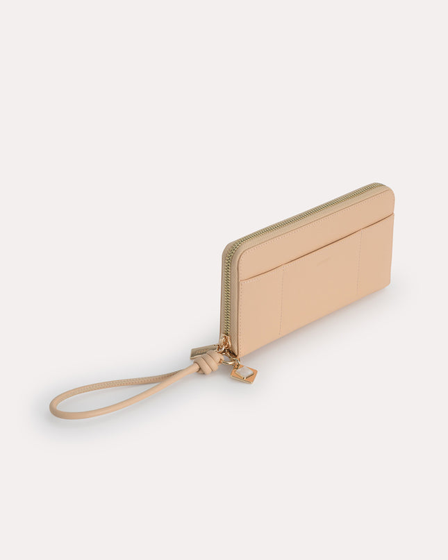 Long Leather Zip Wallet