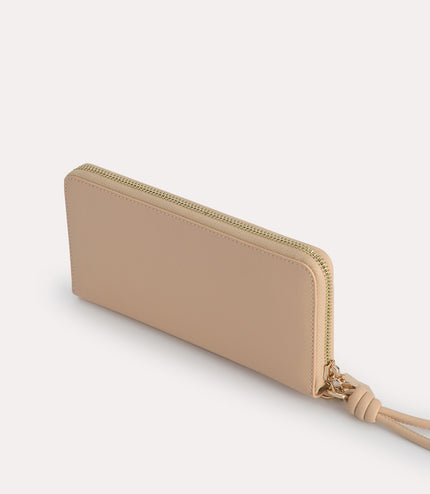 Long Leather Zip Wallet